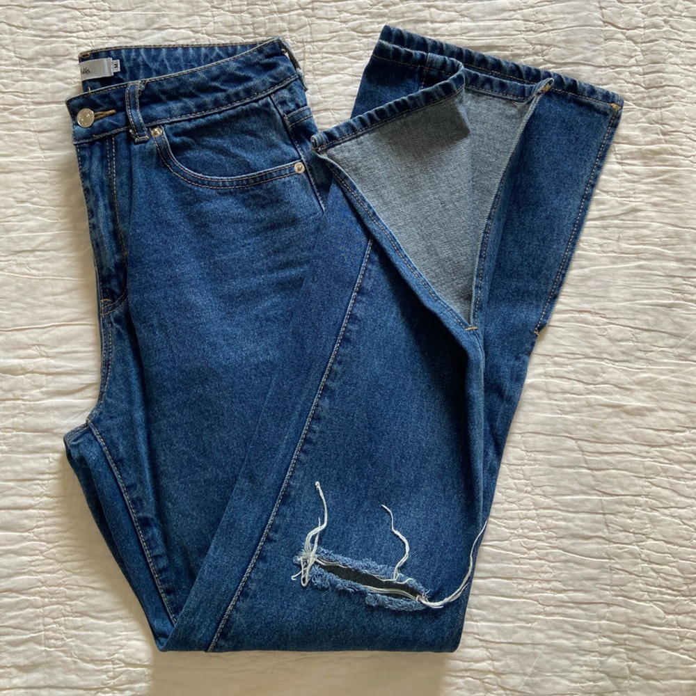 Adike blue wide leg jeans Size M